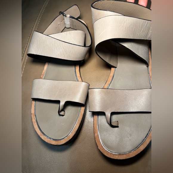 Vince Ankle Strap Sandals - Beige - Picture 2 of 6
